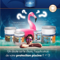 Peinture piscine et de rénovation imperméable UV avec son primaire